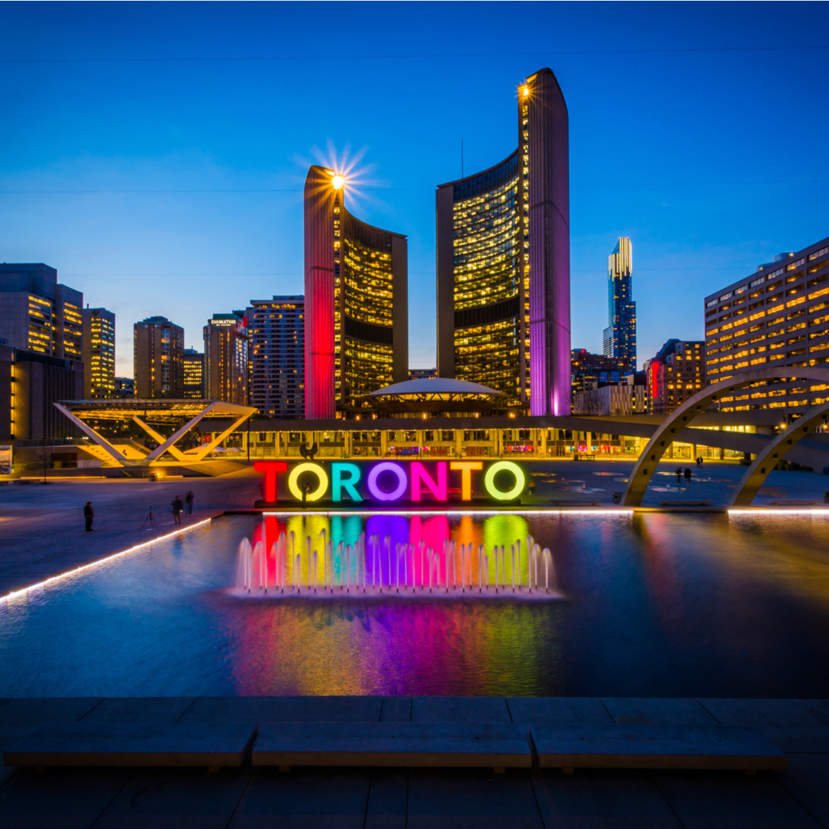 Buy Weed Online In Toronto Downtown At Night